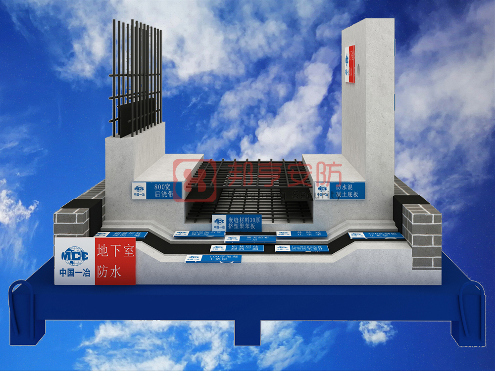地下室防水質(zhì)量樣板展示、工藝質(zhì)量樣板、工法質(zhì)量樣板